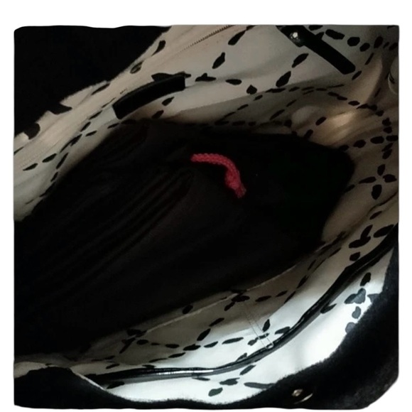Kate Spade Cadee Black Wool Blend Satchel Shoulder Bag EUC - Picture 5 of 6